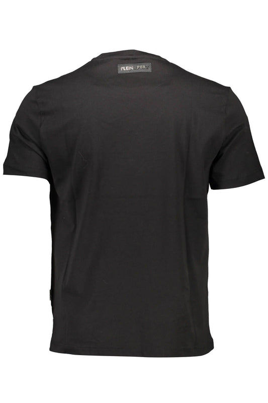 Black Cotton Men T-Shirt