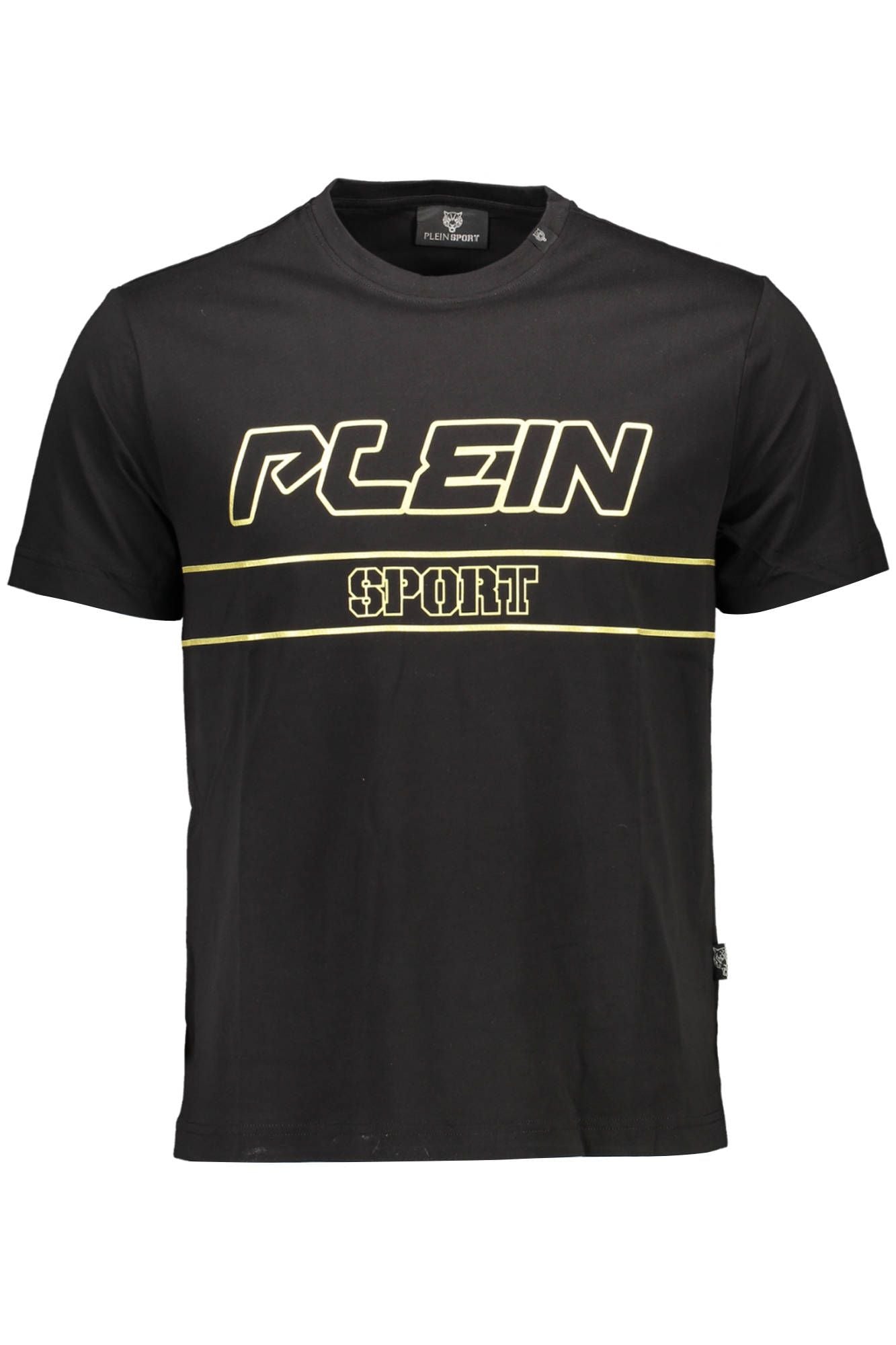Black Cotton Men T-Shirt