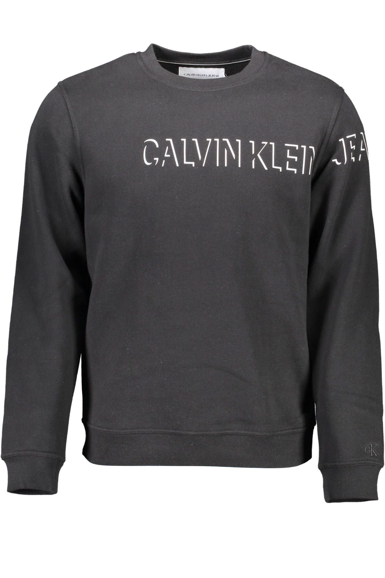 Black Cotton Men Sweater