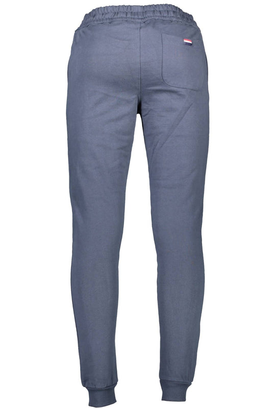Blue Cotton Men Sports Trouser