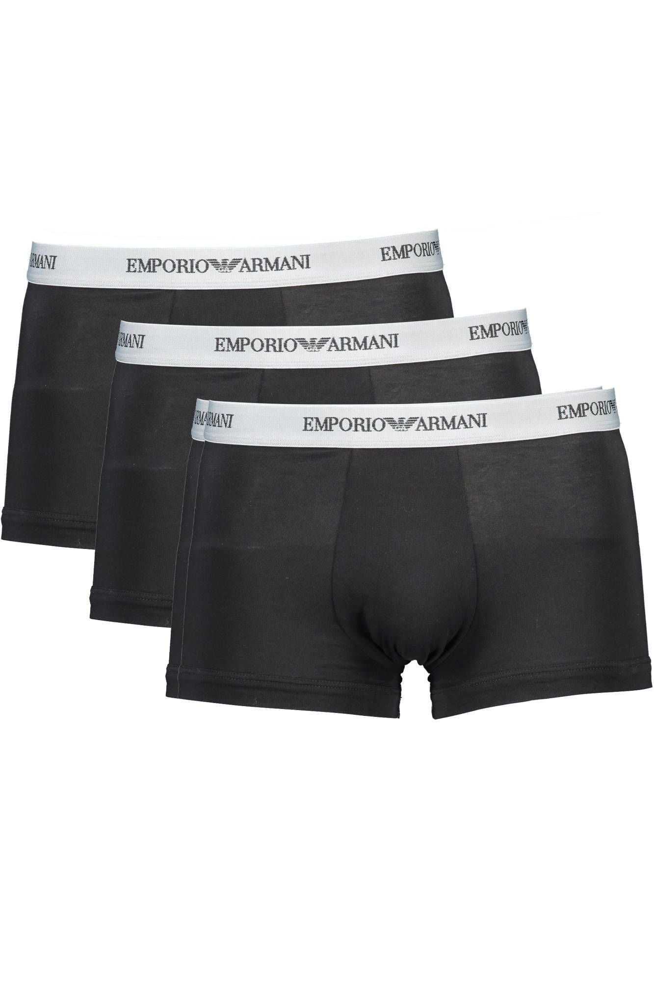 Black Cotton Men Trunks Trio Pack