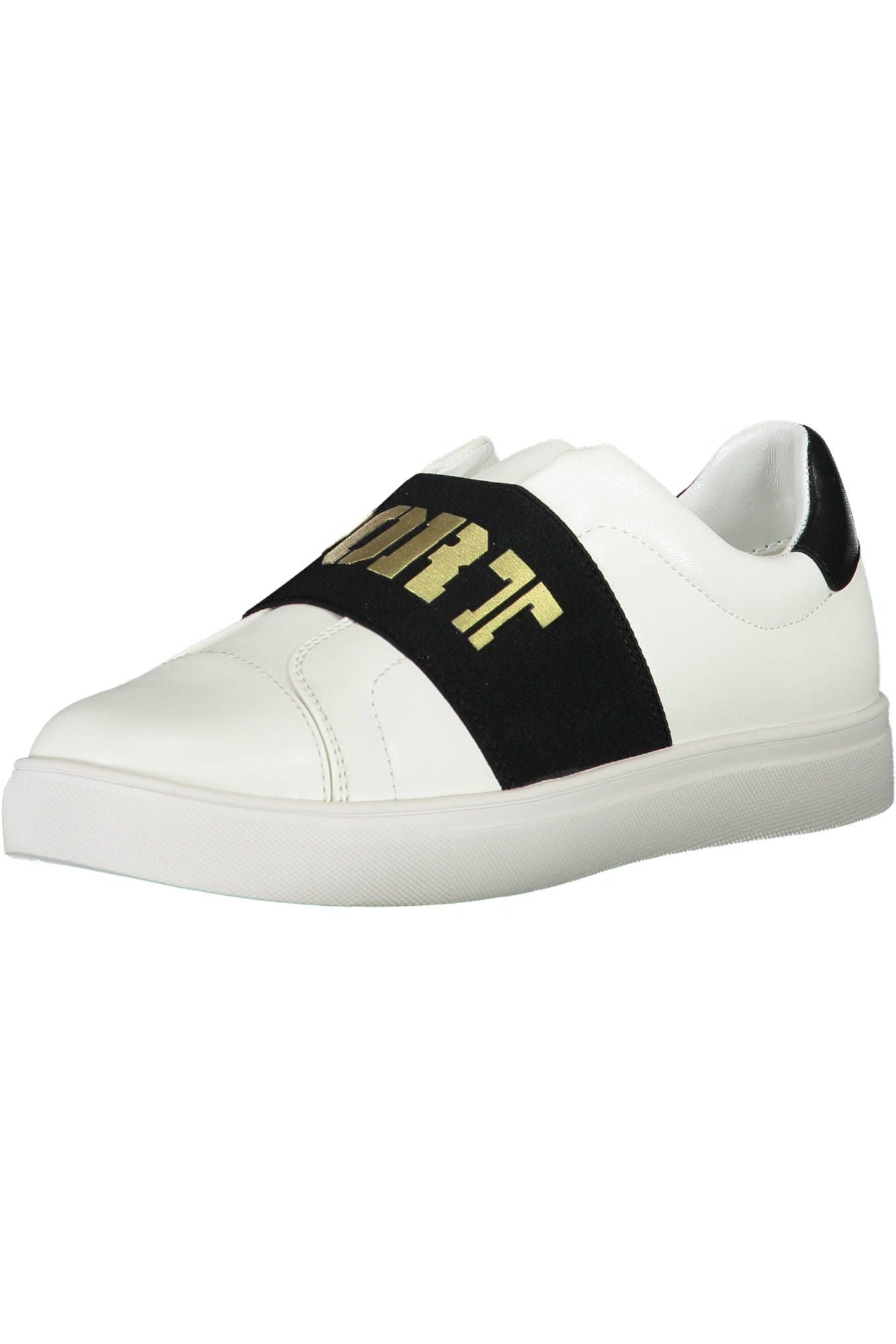 White Polyester Women Sneaker