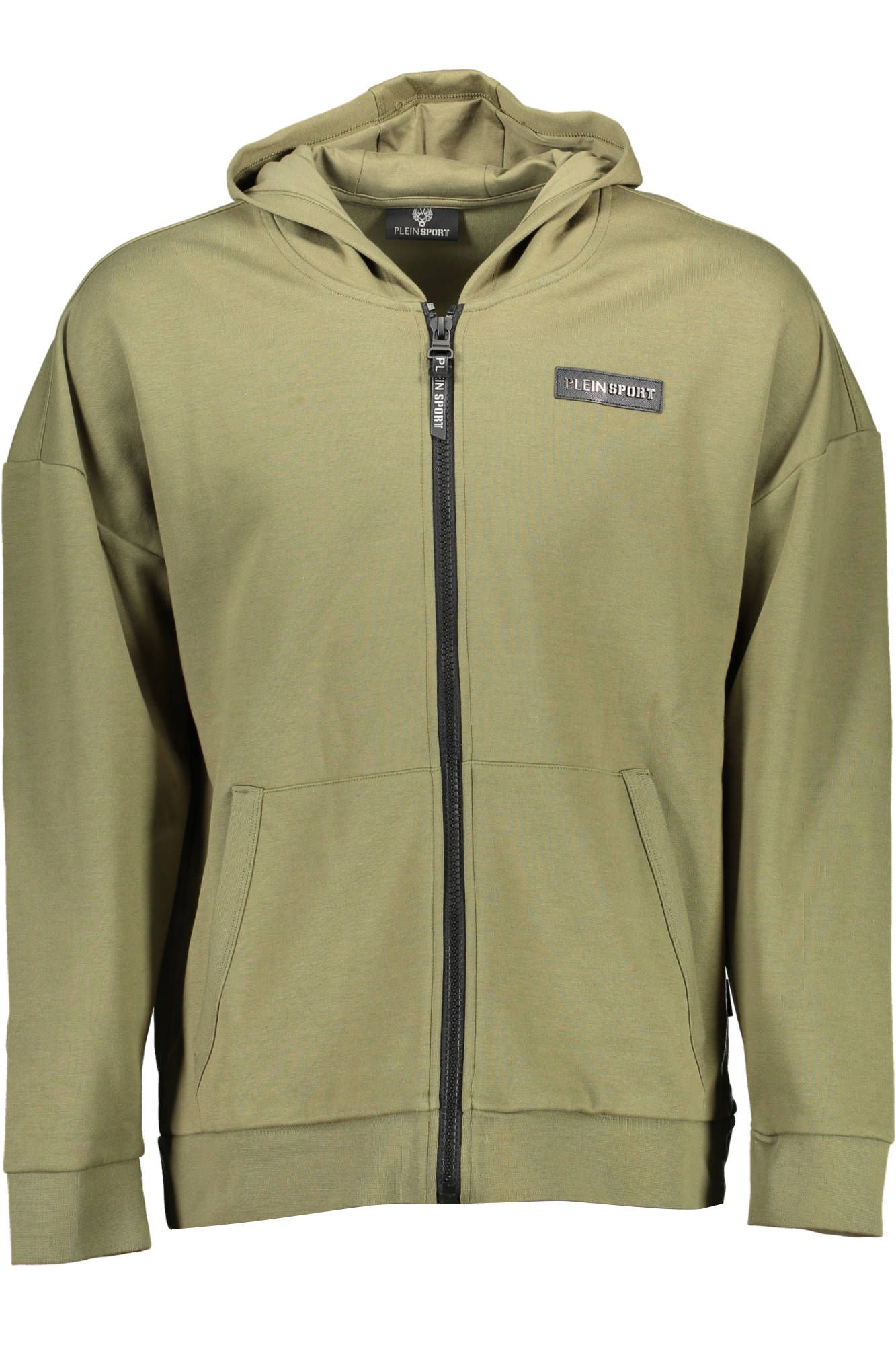 Green Cotton Men Sweater