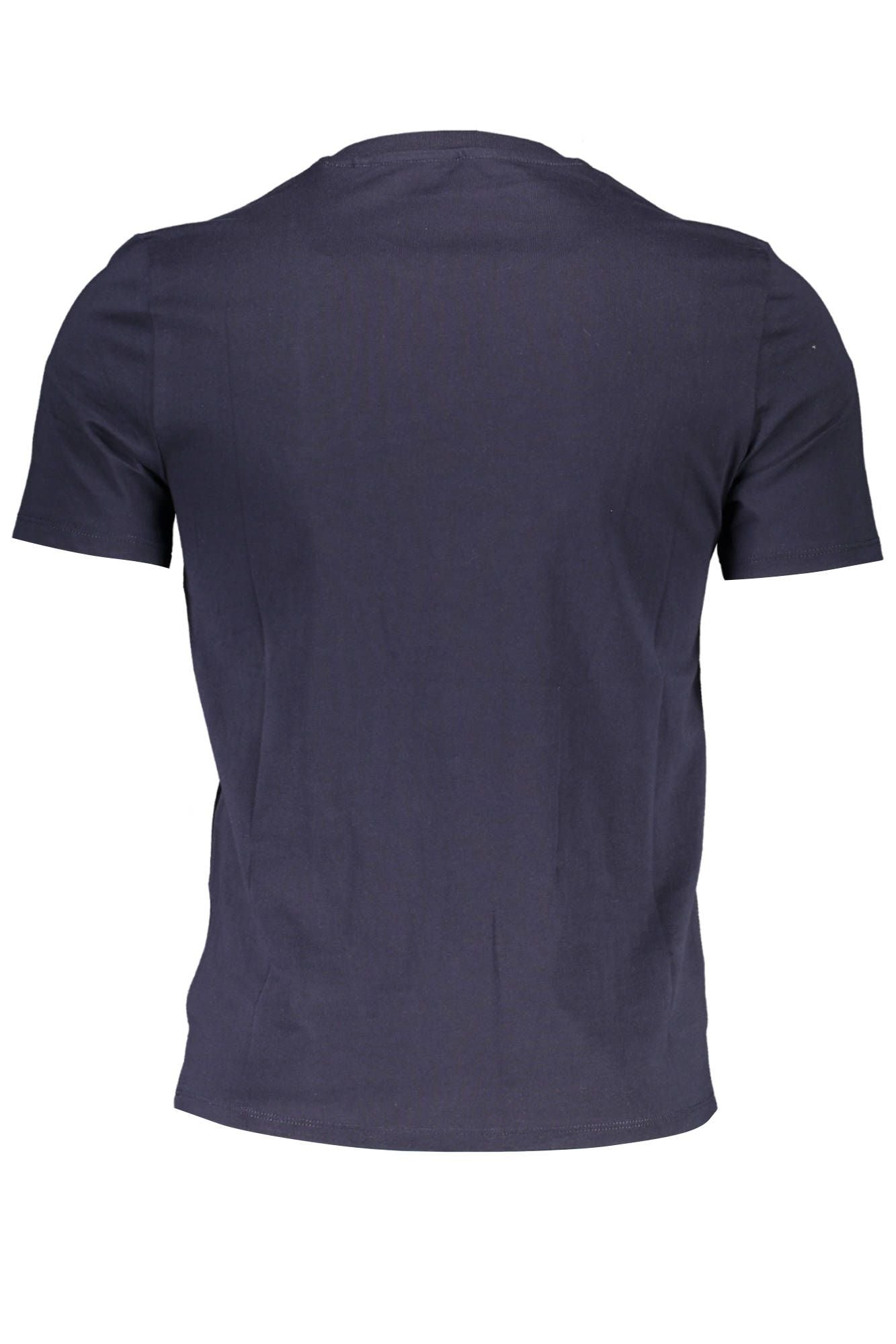 Blue Cotton Men T-Shirt