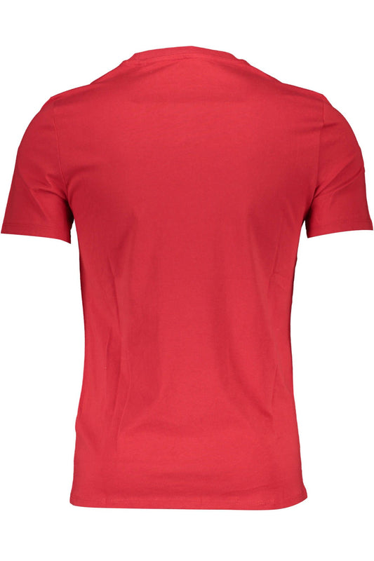 Red Cotton Men T-Shirt
