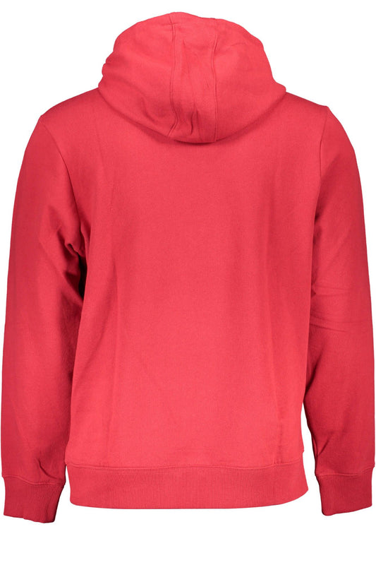 Red Cotton Men's Hoodie