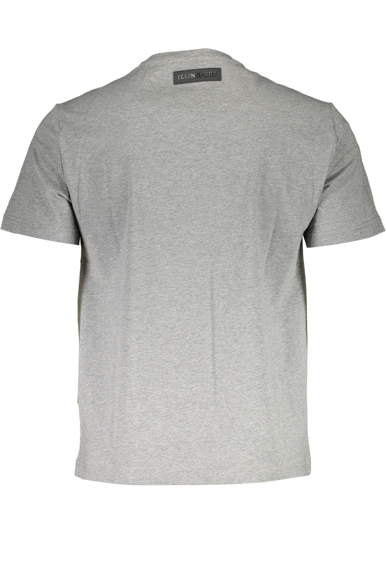 Gray Cotton Men T-Shirt