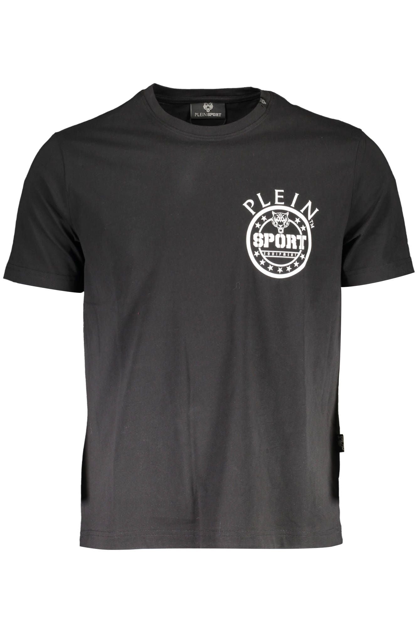 Black Cotton Men T-Shirt