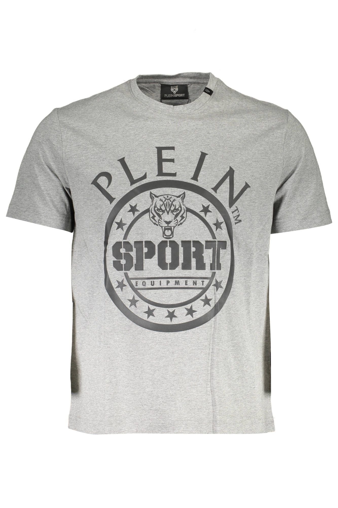 Gray Cotton Men T-Shirt