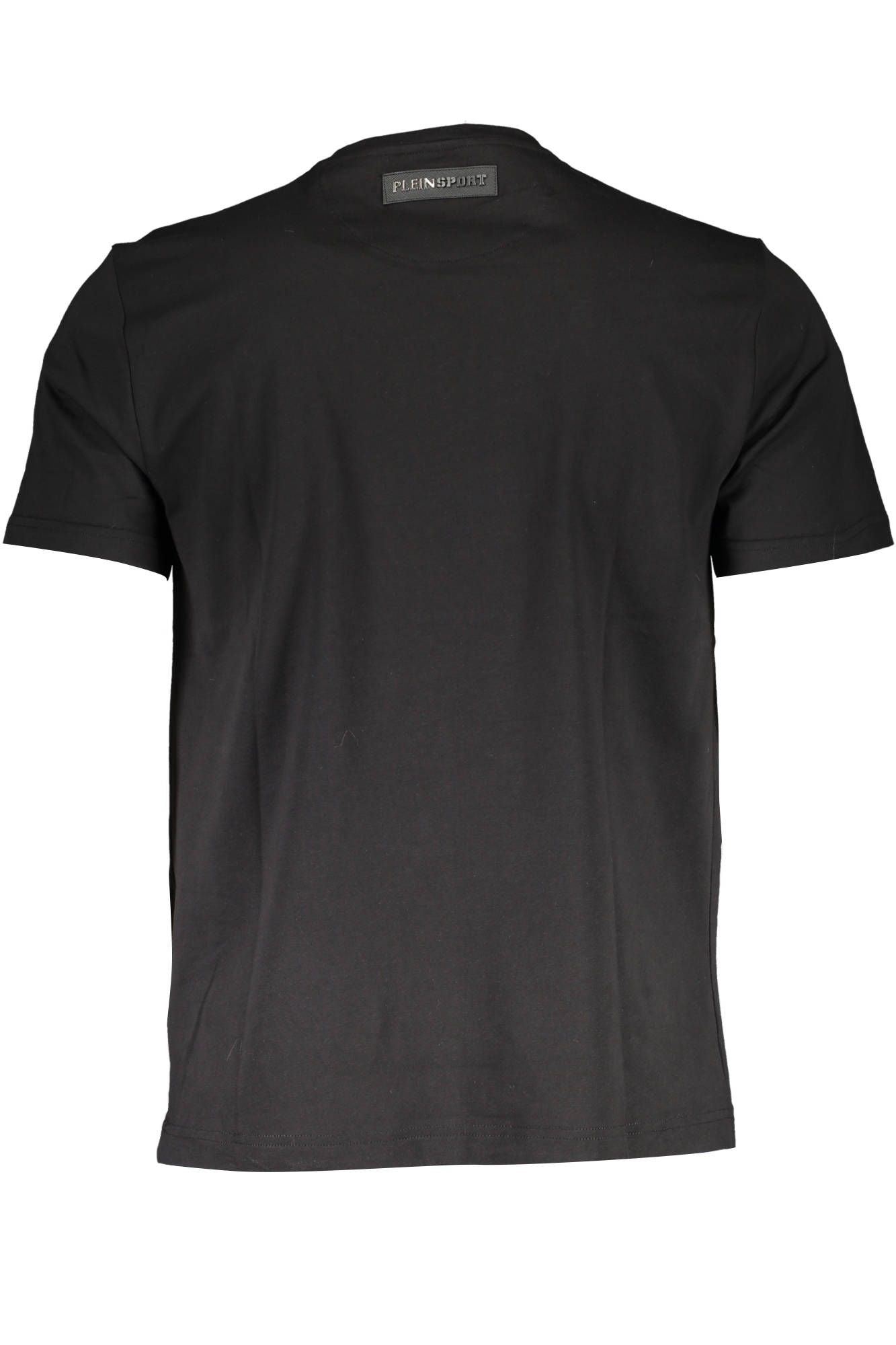 Black Cotton Men T-Shirt