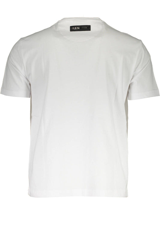 White Cotton Men T-Shirt