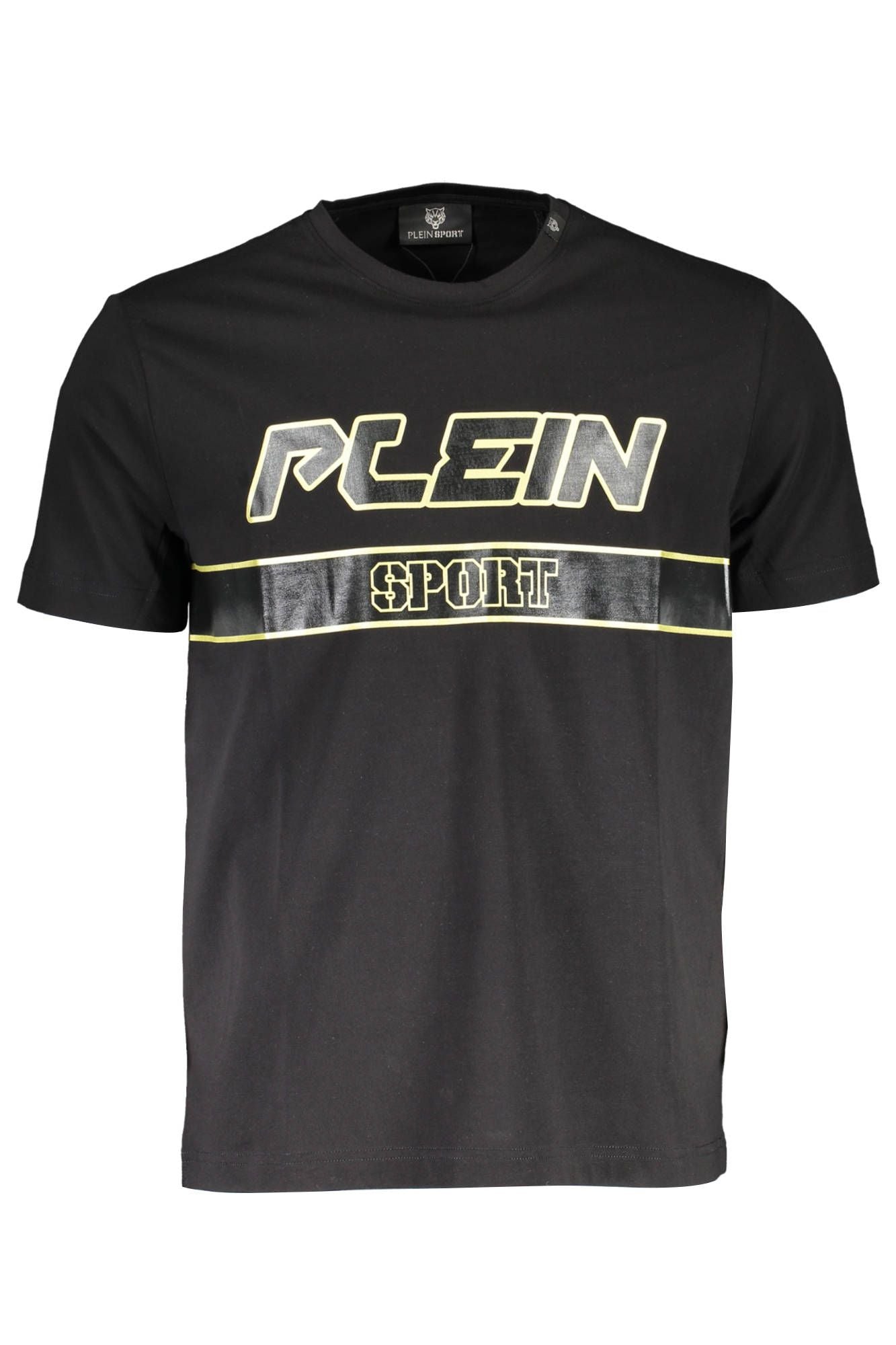 Black Cotton Men T-Shirt