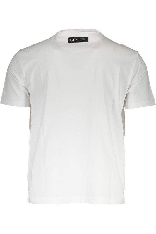 White Cotton Men T-Shirt