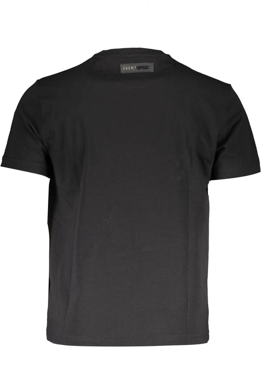 Black Cotton Men T-Shirt