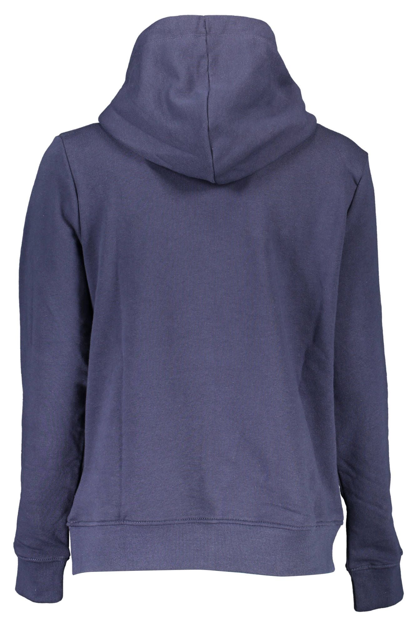 Blue Cotton Women Sweater