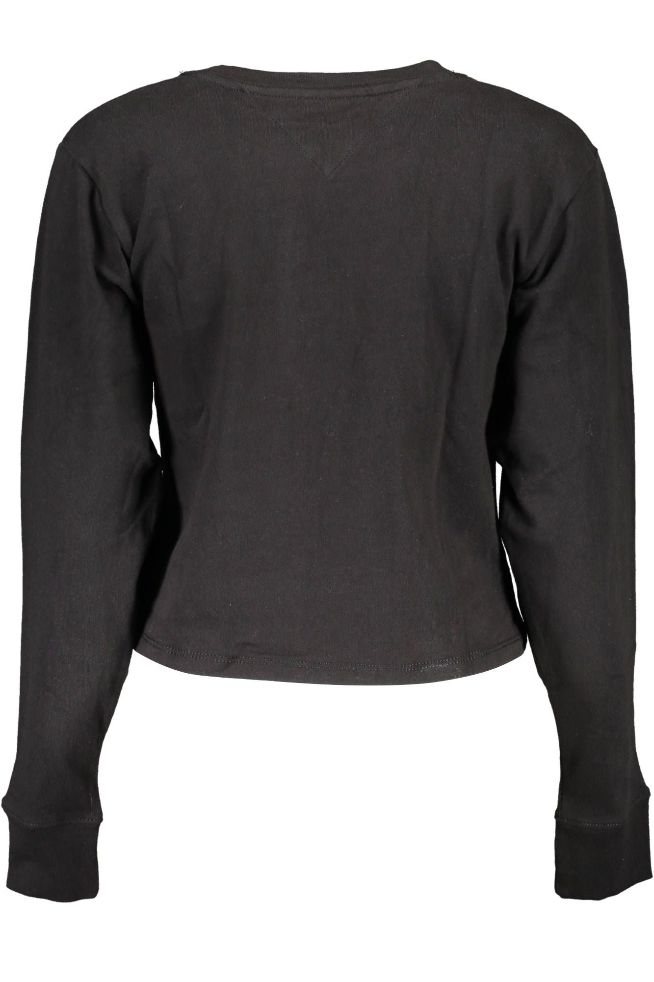 Black Cotton Women T-Shirt