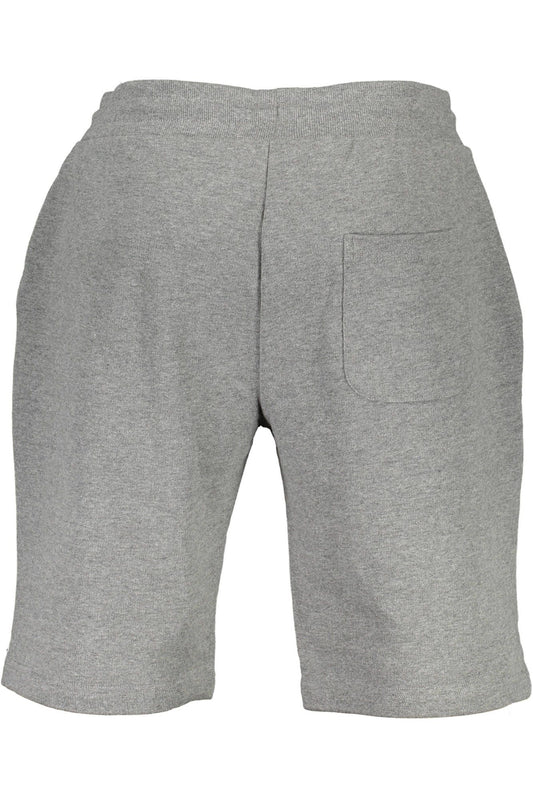 Gray Cotton Men Sporty Short