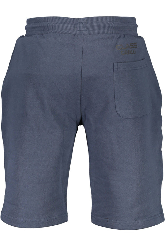 Blue Cotton Men Short