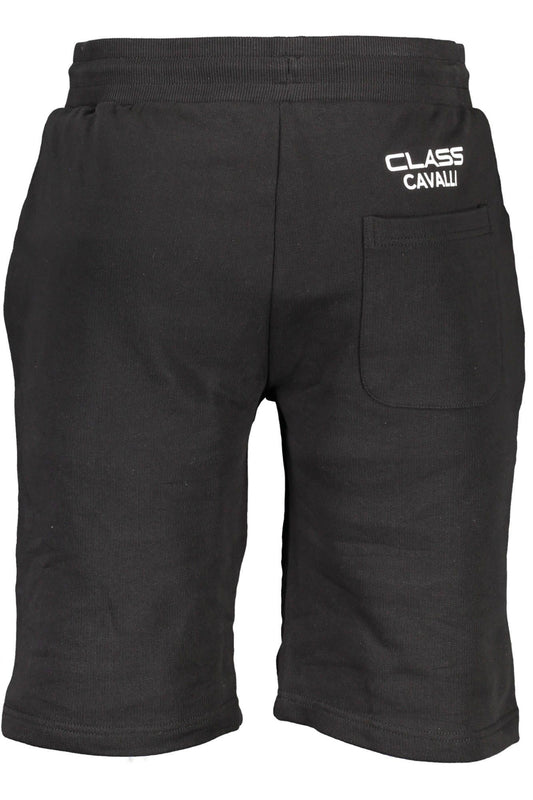 Black Cotton Men Short
