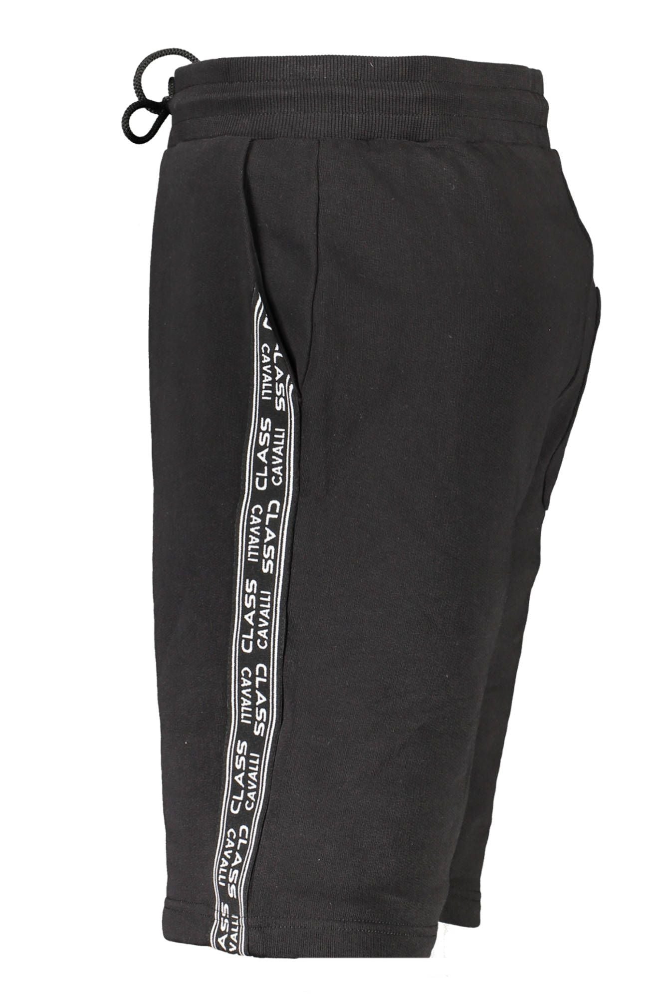 Black Cotton Men Short