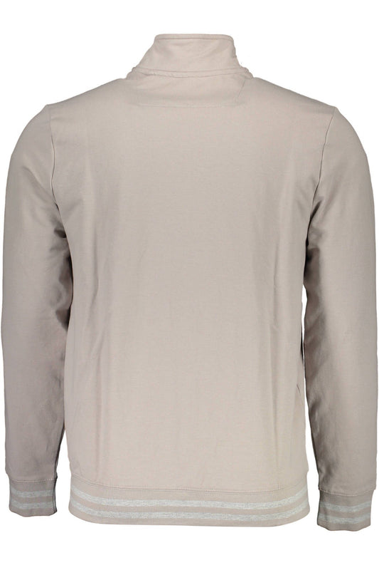 Beige Cotton Men Sweater