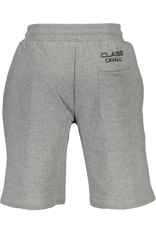 Gray Cotton Men Shorts