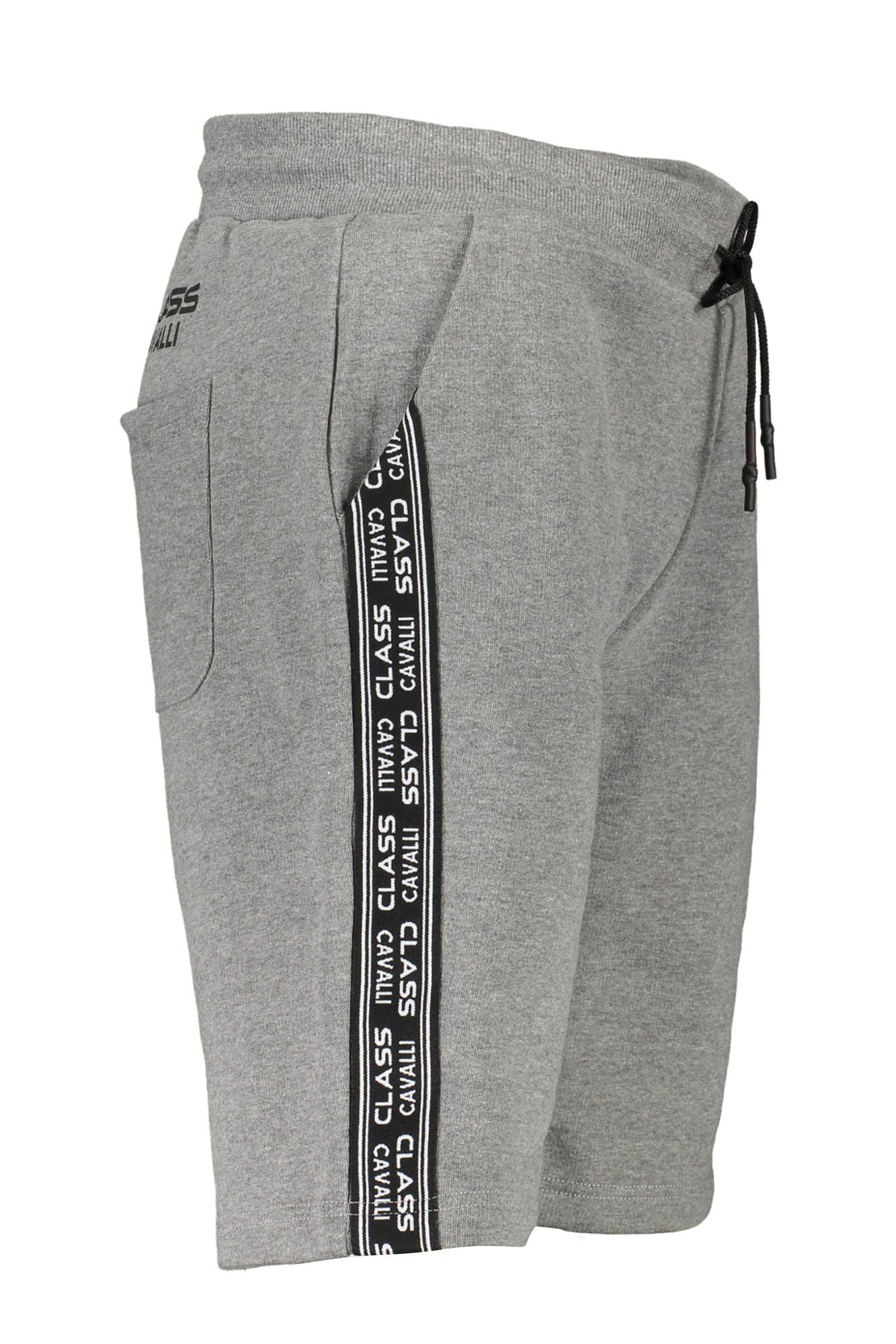 Gray Cotton Men Shorts