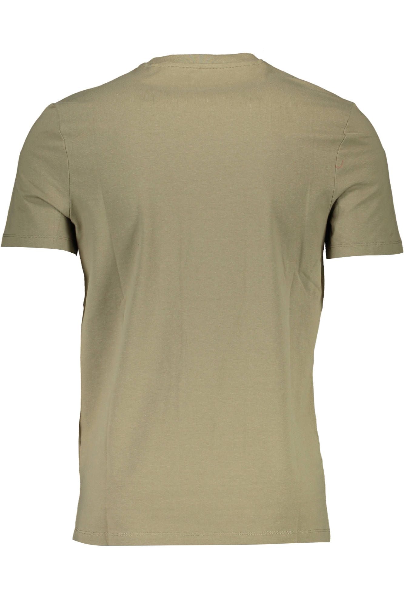 Green Cotton Men T-Shirt