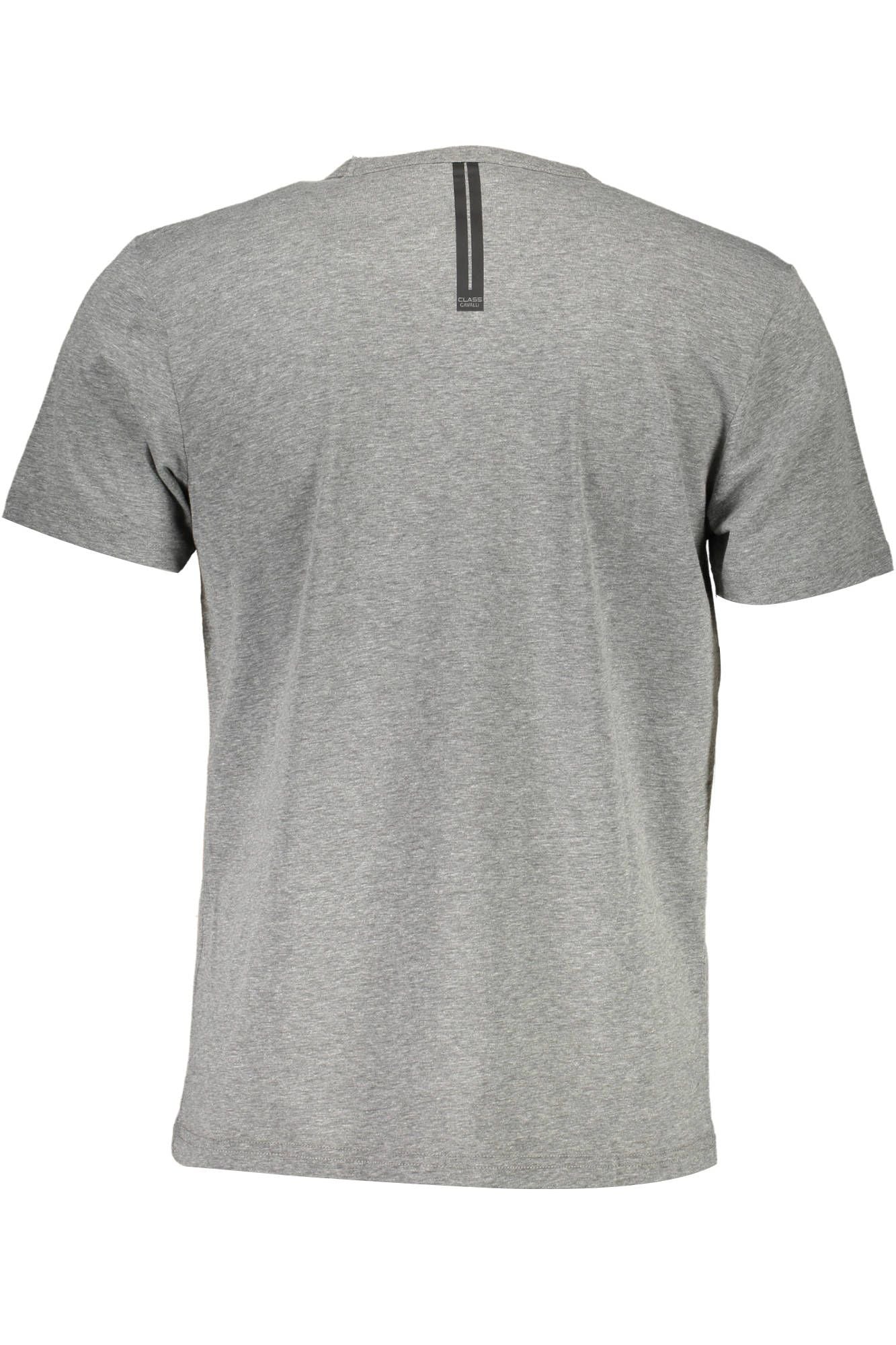 Gray Cotton Men T-Shirt
