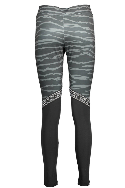 Black Polyester Women Legging