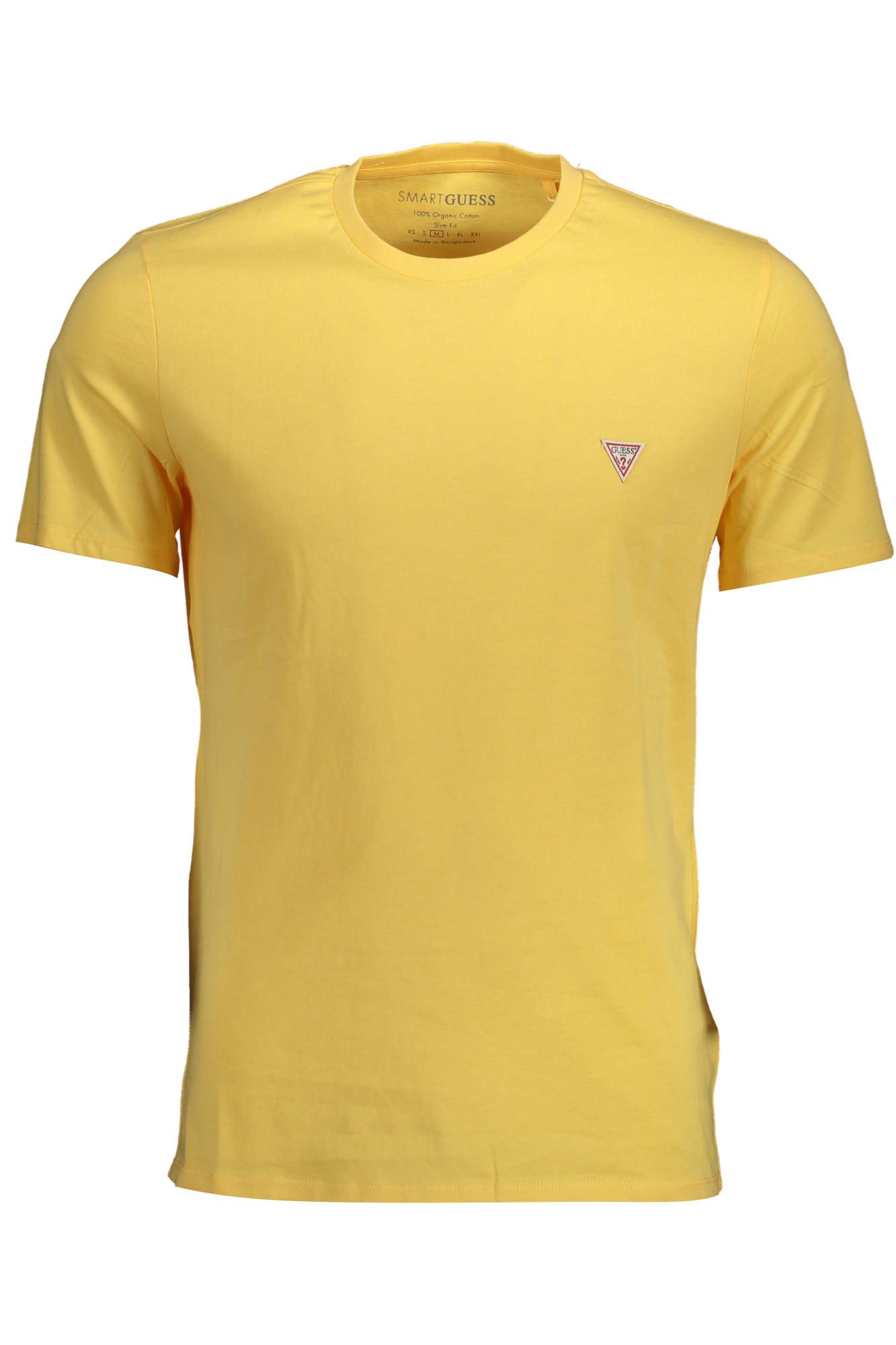 Yellow Cotton Men TShirt
