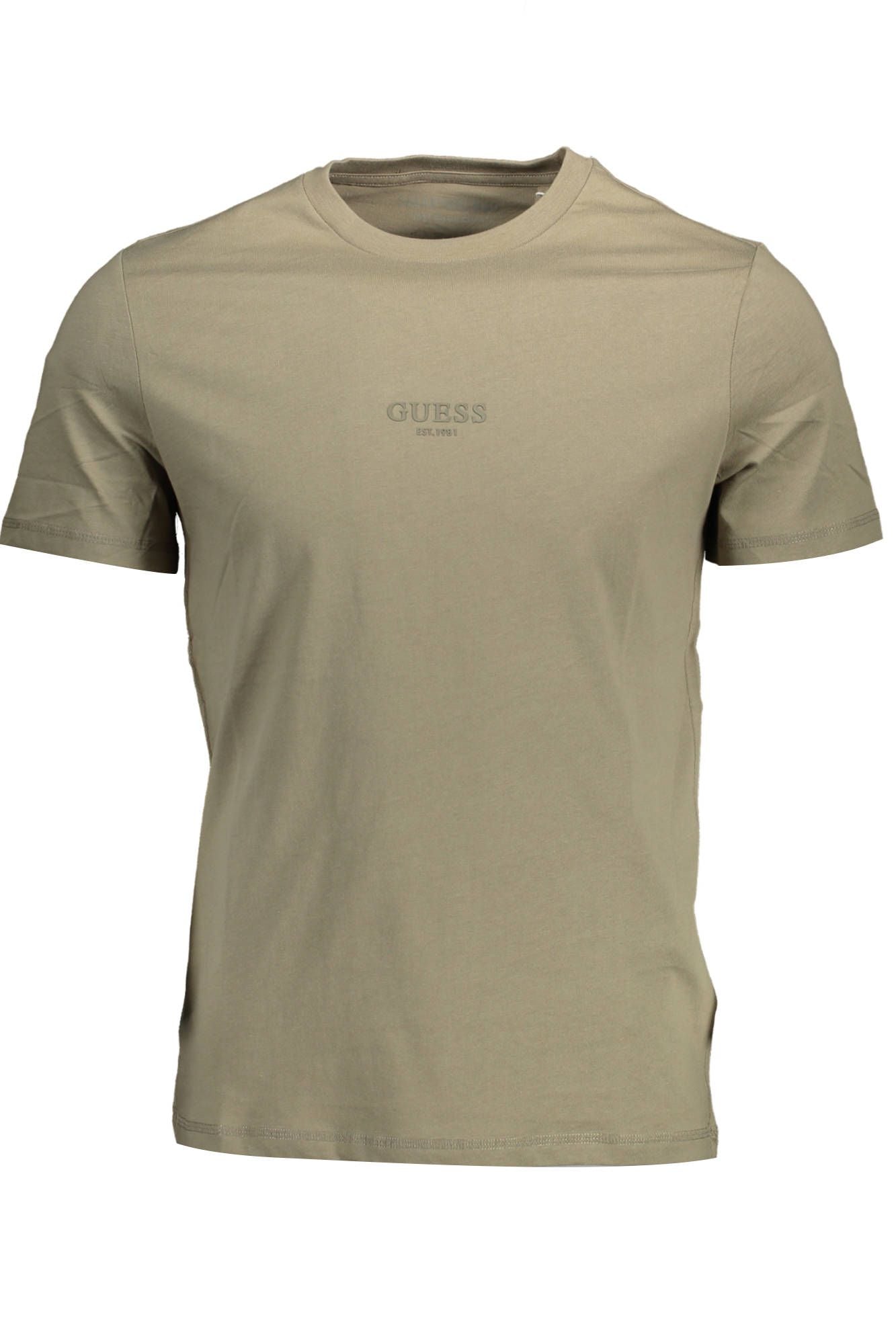 Green Cotton Men T-Shirt