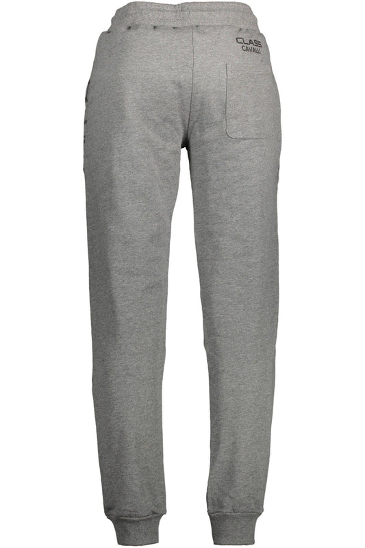 Gray Cotton Men Sport Trouser