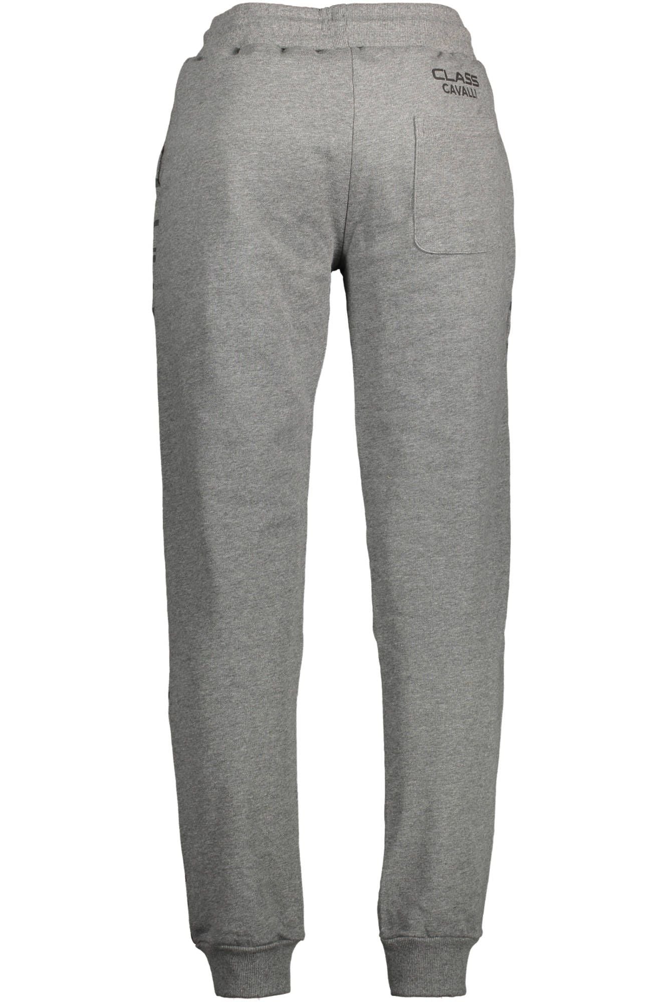 Gray Cotton Men Sport Trouser