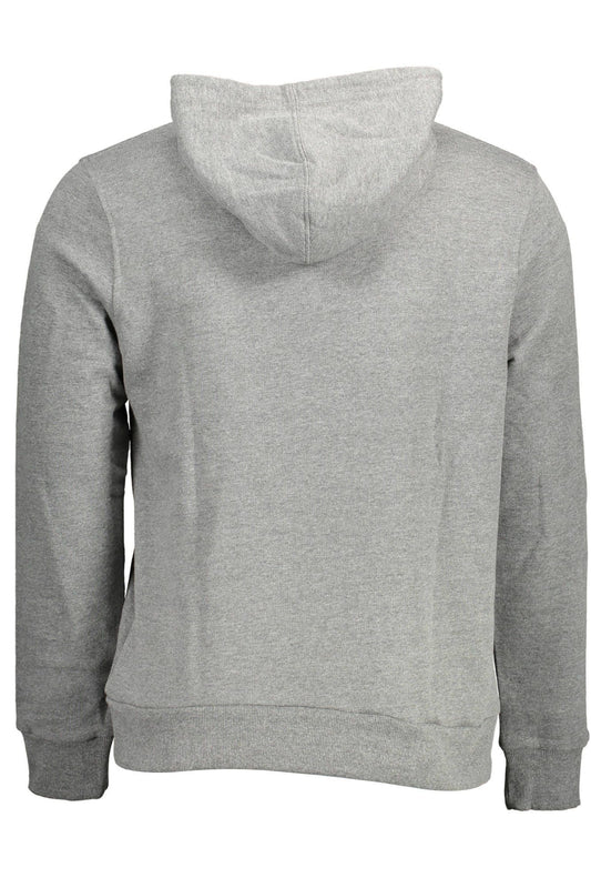Gray Cotton Men Sweatshirt