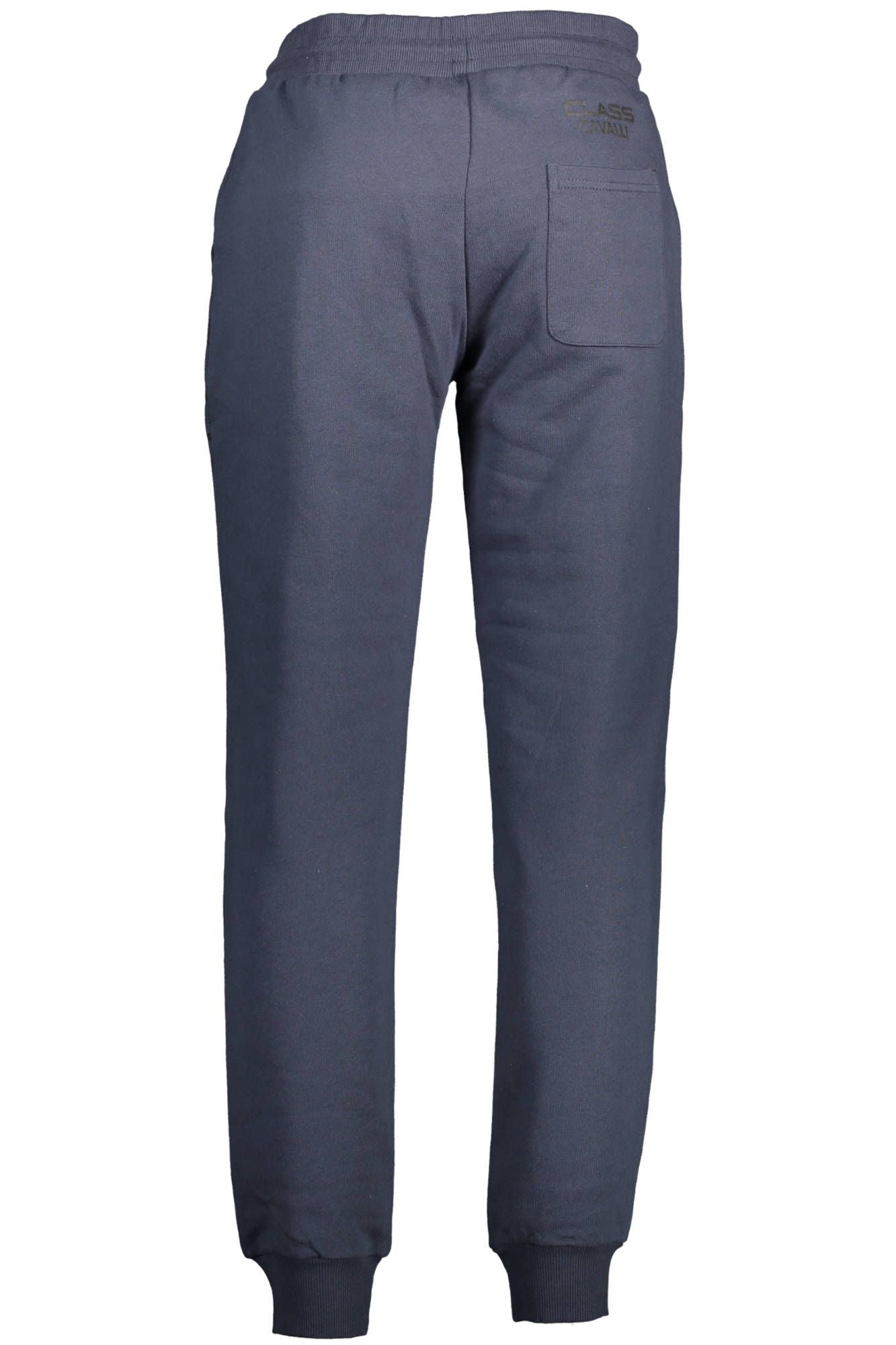Blue Cotton Men Trouser