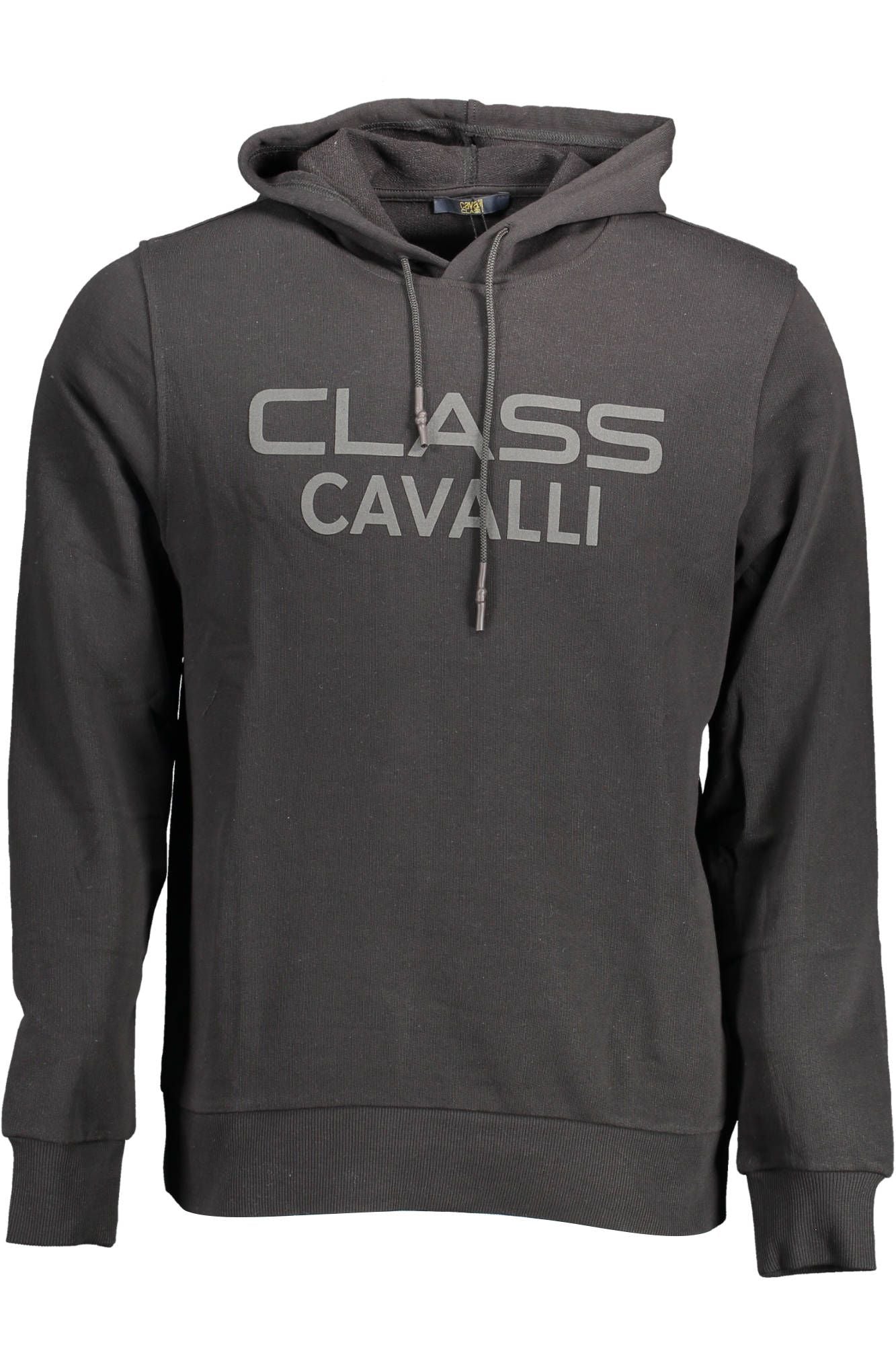 Black Cotton Men Sweatshirt