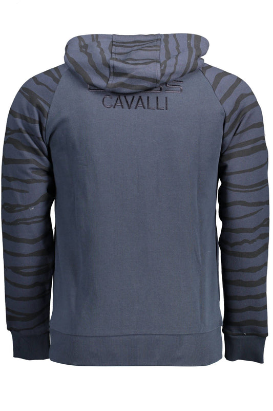 Blue Cotton Men Sweater