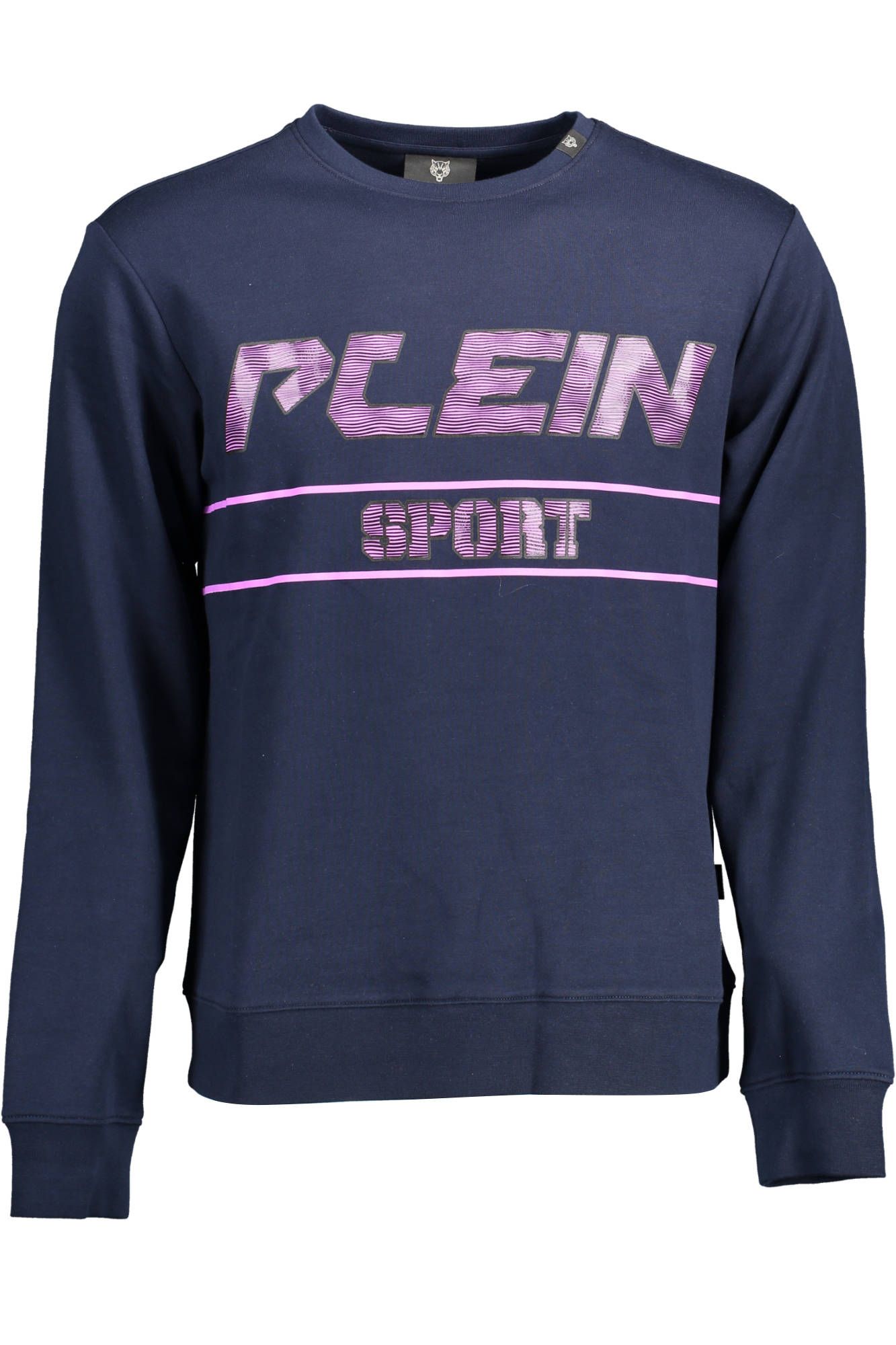 Blue Cotton Men Sweater