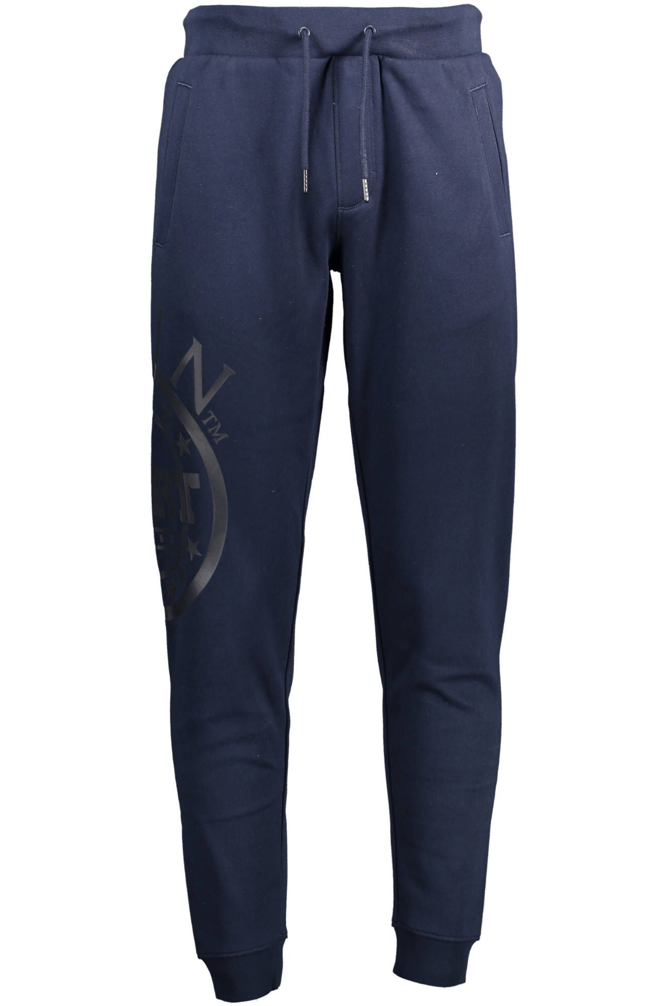Blue Cotton Men Pant