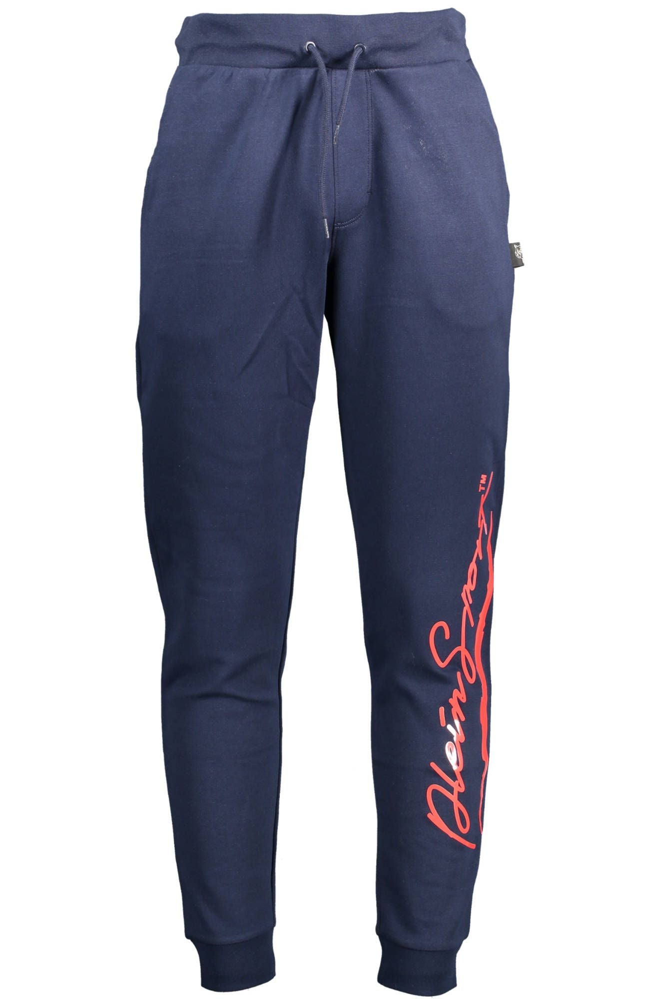 Blue Cotton Men Pants