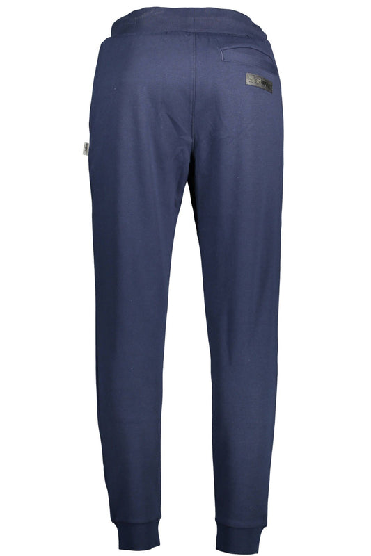 Blue Cotton Men Pants