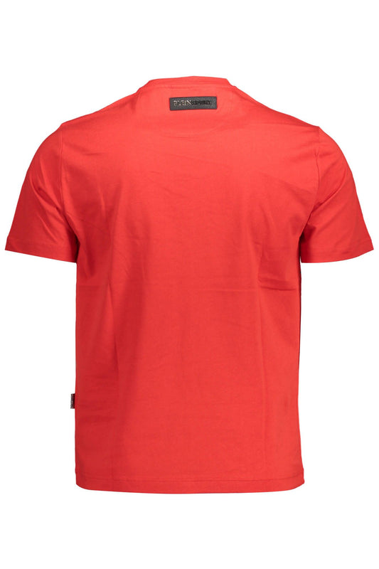 Red Cotton Men T-Shirt