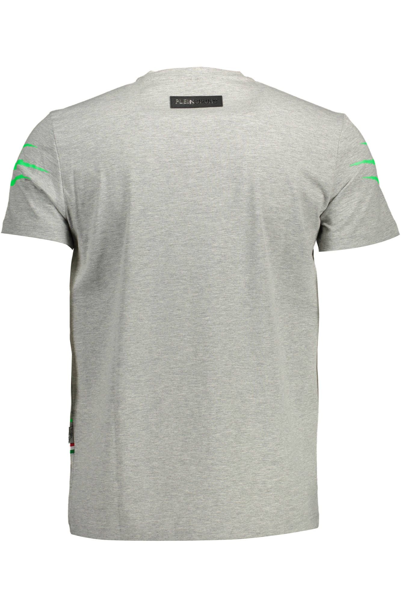 Gray Cotton Men T-Shirt