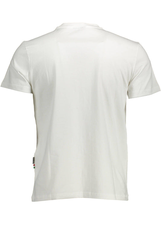 White Cotton Men T-Shirt