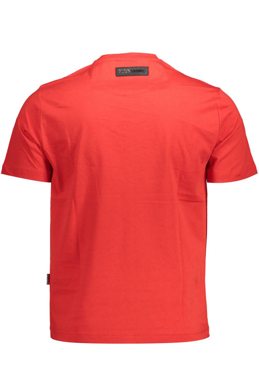Red Cotton Men T-Shirt