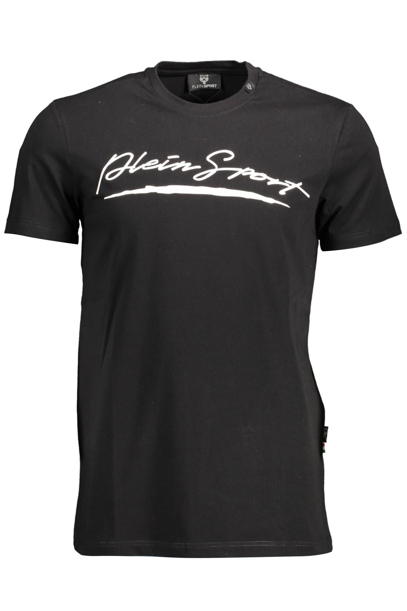 Black Cotton Men T-Shirt