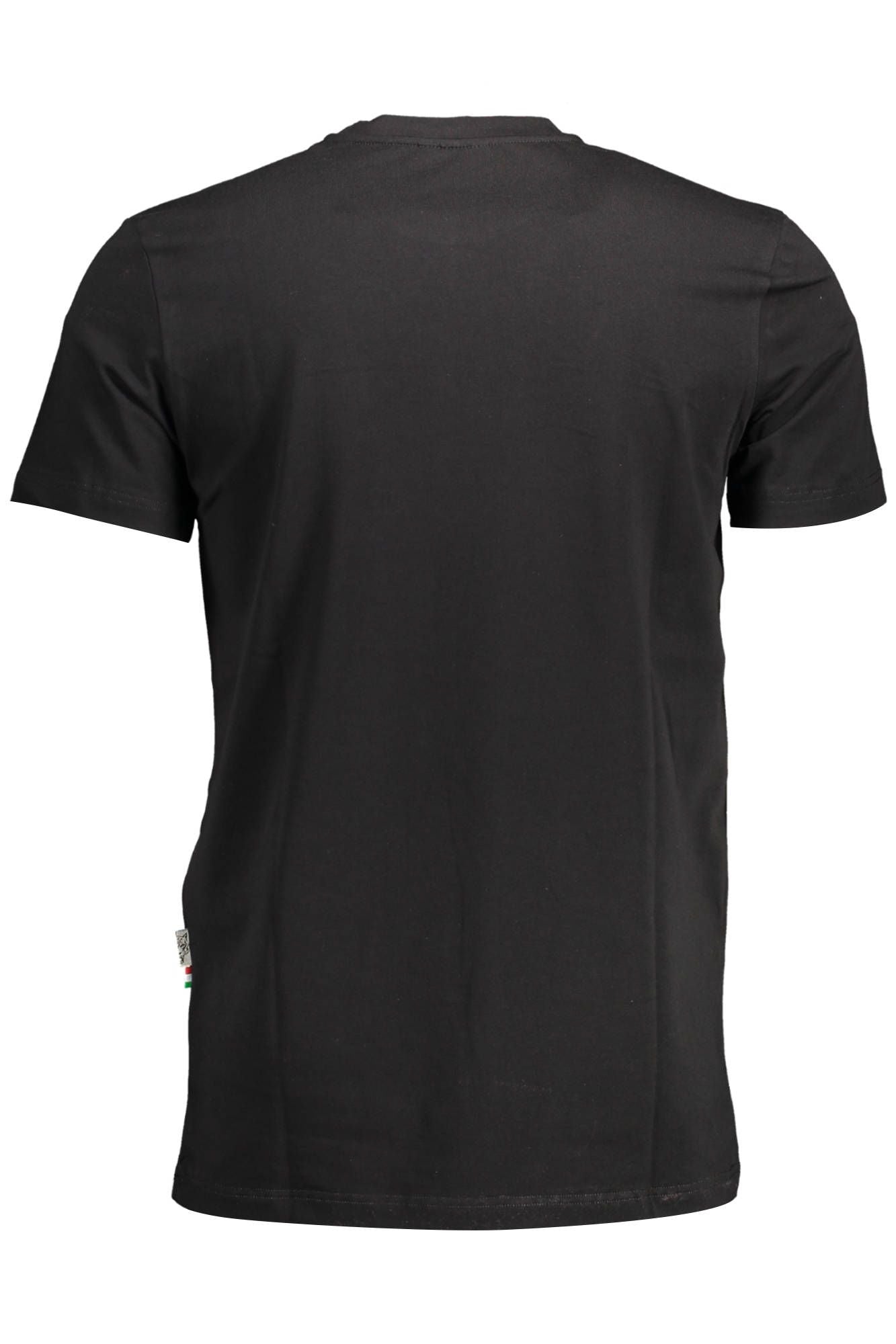 Black Cotton Men T-Shirt