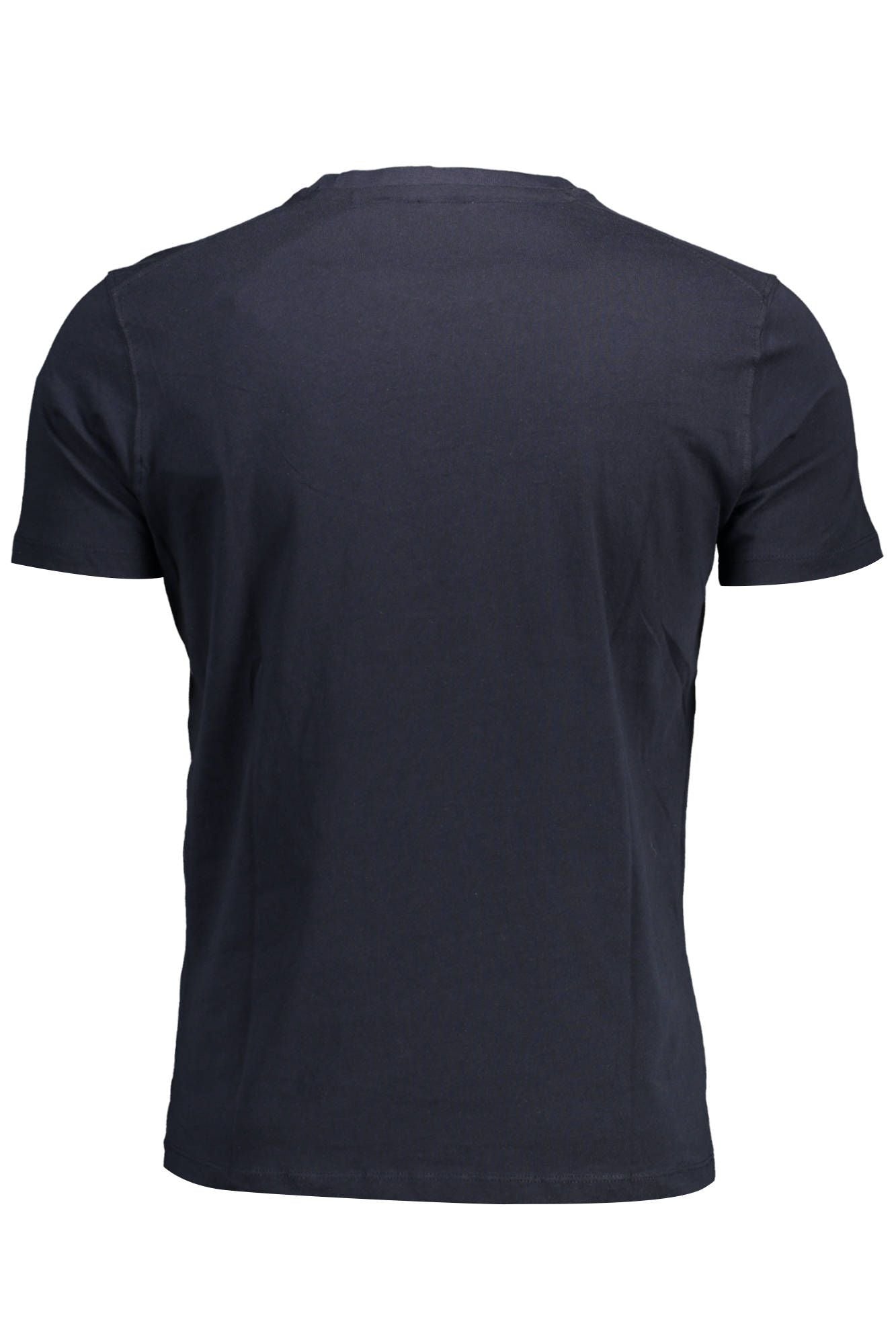 Blue Cotton Men T-Shirt
