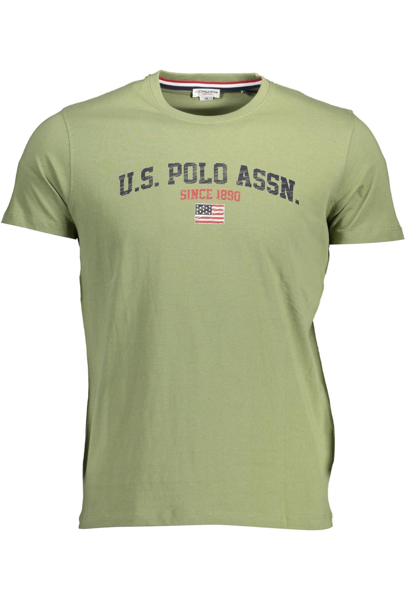 Green Cotton Men T-Shirt